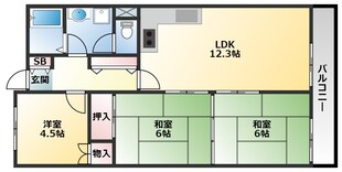 ベルエポック志紀の物件間取画像